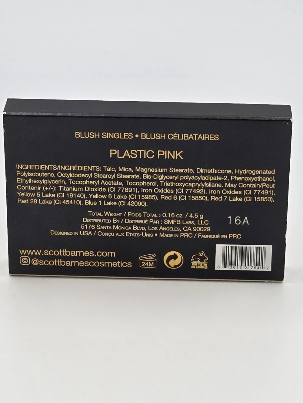 Scott Barnes Blush Plastic Pink NIB